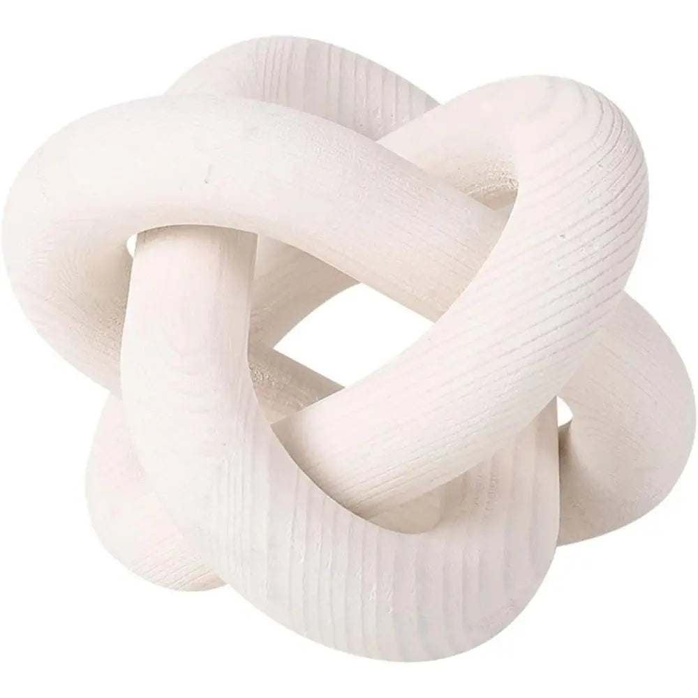 Hand-Carved 3-Link Pine Wood Knot