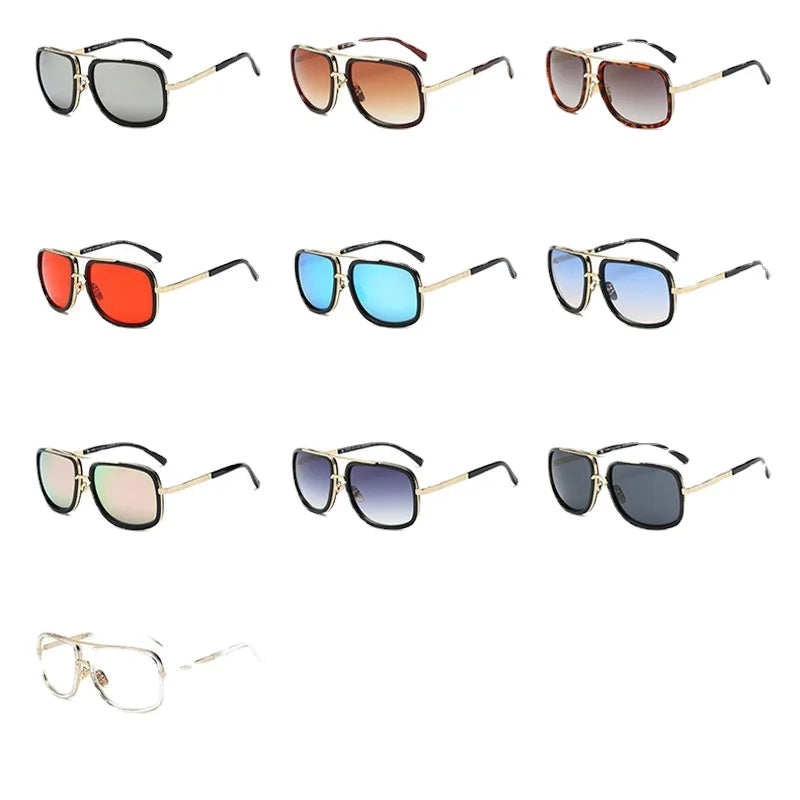 Vintage Pilot-Style Men's Sunglasses